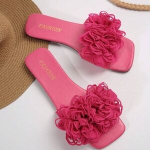 COPY - Flat Sandals, Fashionable Green Summer Slide Sandals